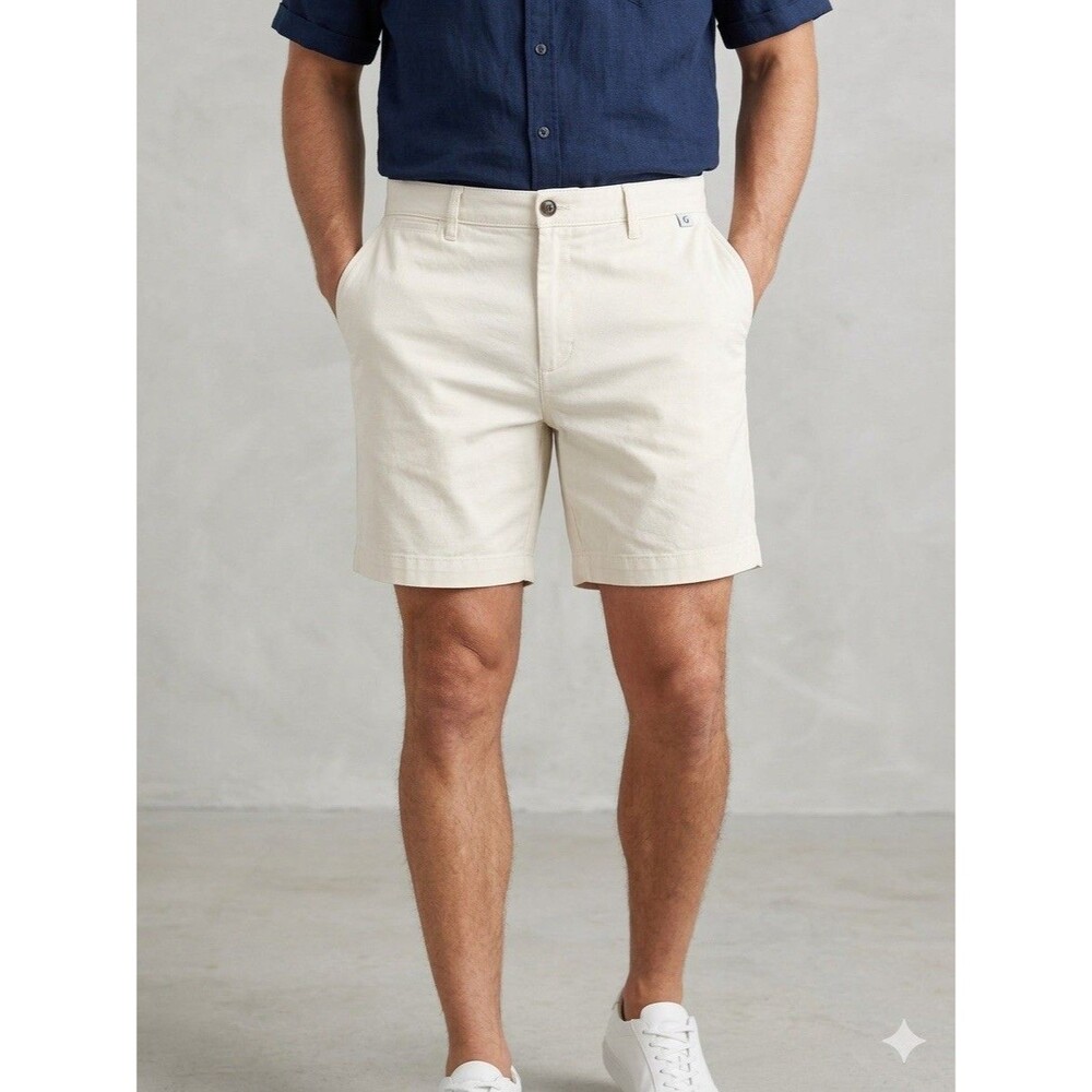 Goodfellow Shorts Mens Sz 42 The Every Wear Flat Front 5" Chino Casual Golf New